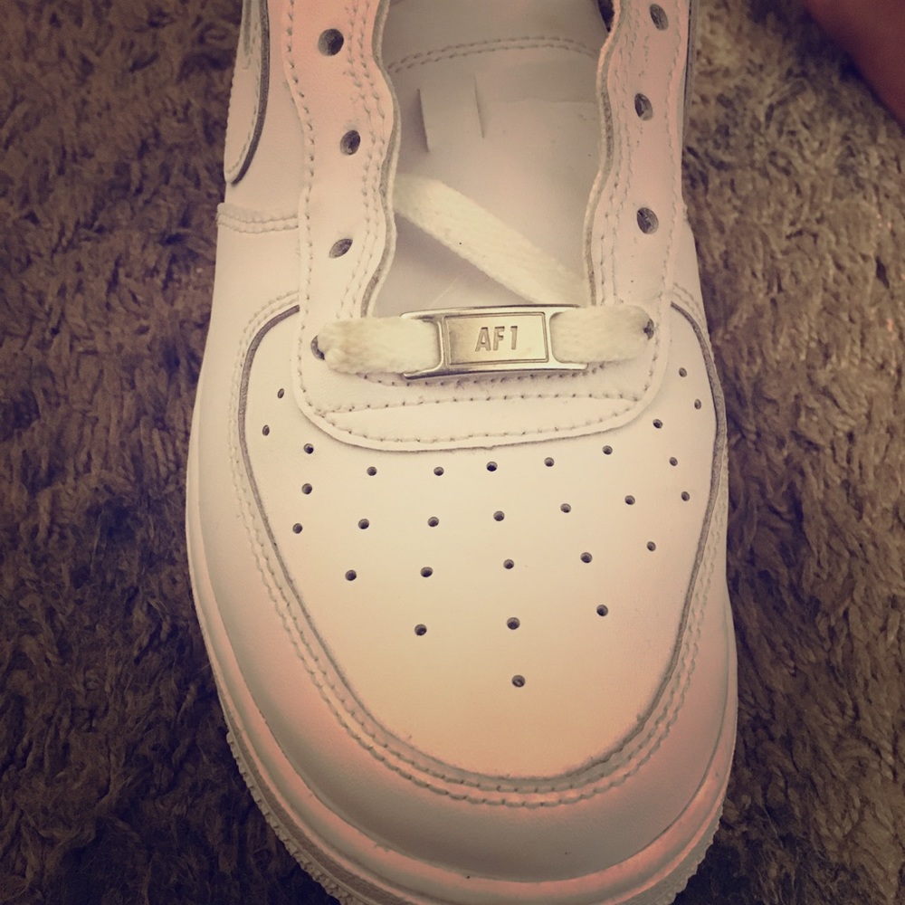 White AF1 Size 6Y